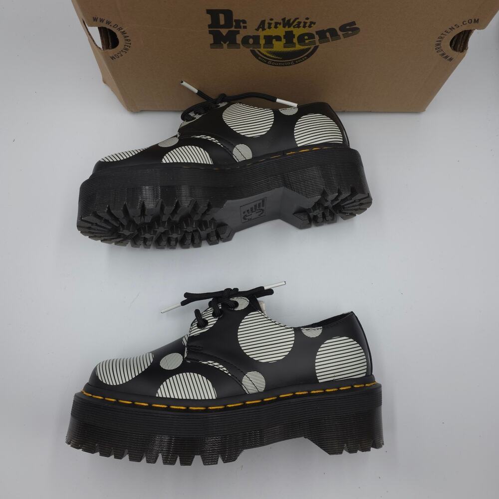 Dr. Martens 1461 Polka Dot Smooth Leather Platform in Polka Dot Smooth Size 36/5 - Picture 3 of 12